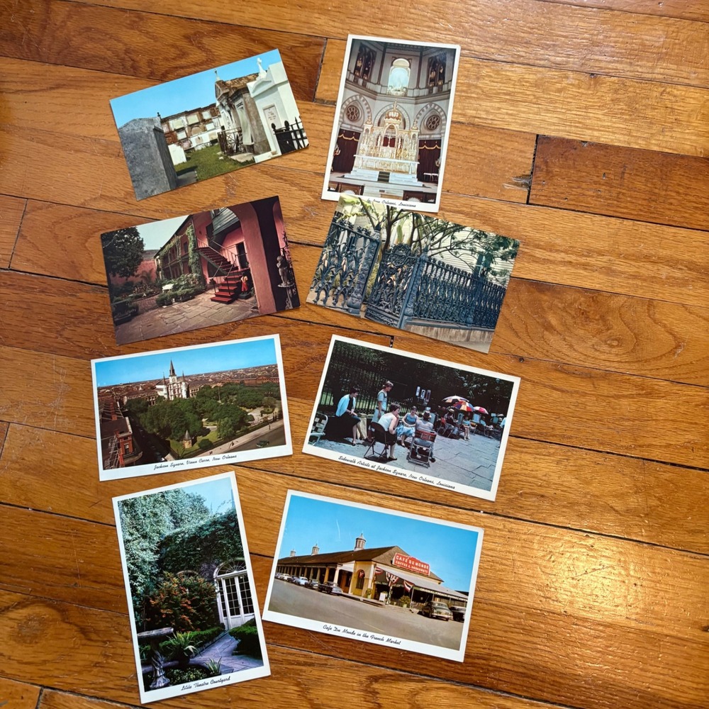 Vintage New Orleans Louisiana Lot of 8 Postcard French Quarter Landmarks